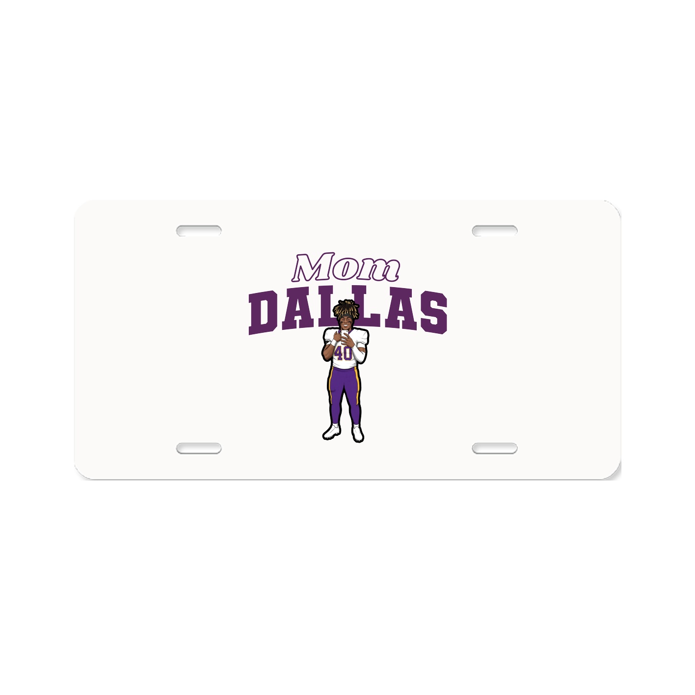License Plate — Mothers Day Block in Classic