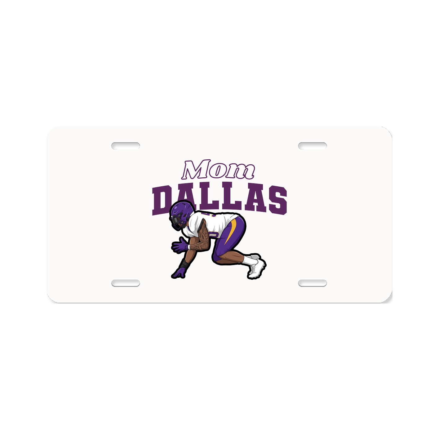 License Plate — Mothers Day Block in Classic