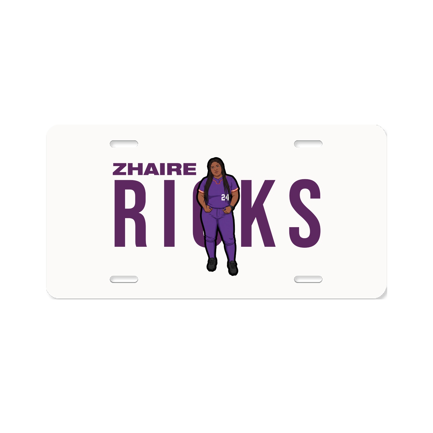 License Plate — Player Name in Classic