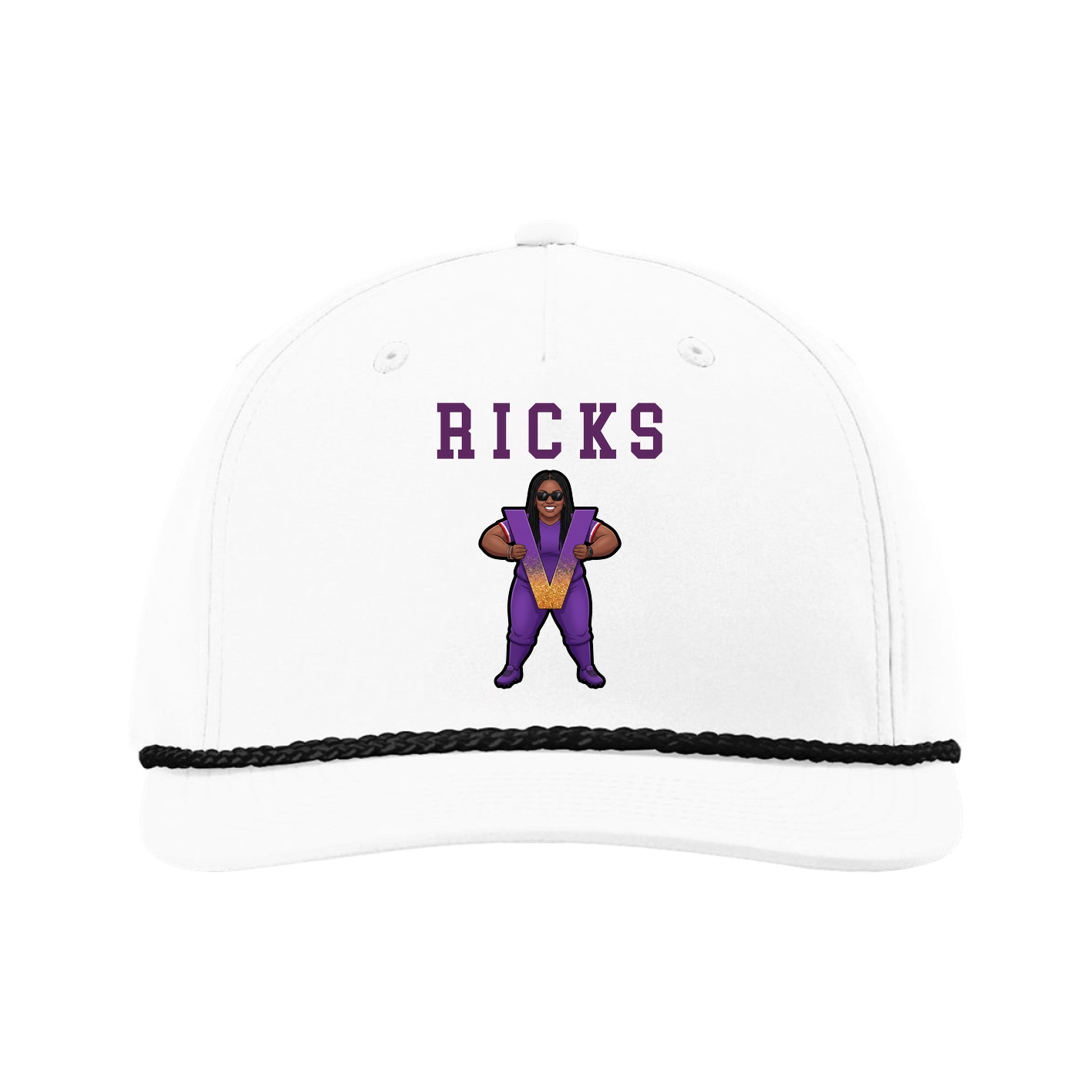Five-Panel Classic Rope Cap — Shirsey in White