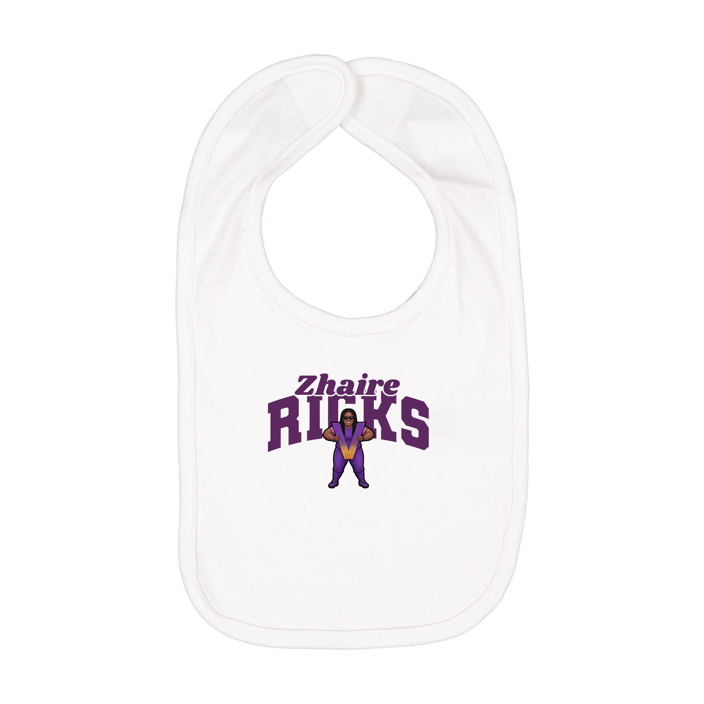 Infant Bib — Signature Arch in White
