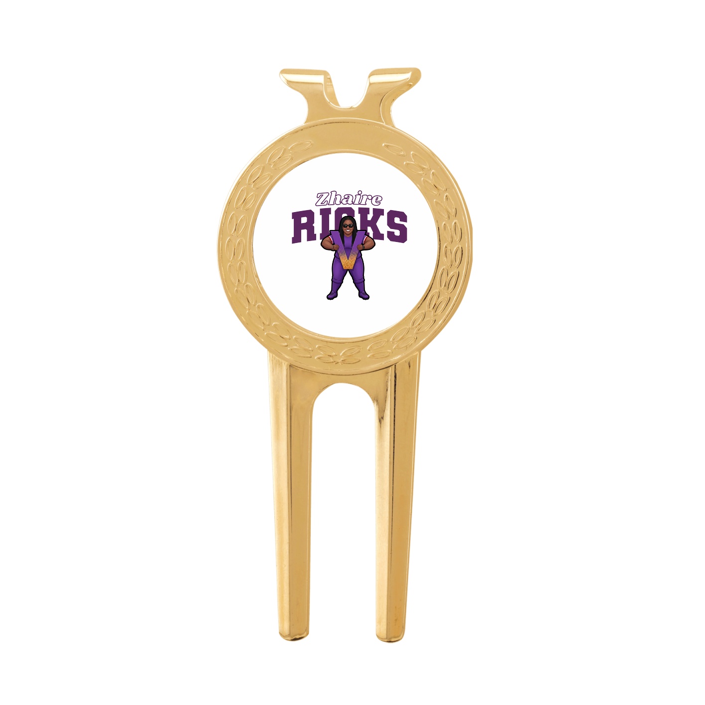 Divot Tool with Ball Marker — Name Arch in Classic
