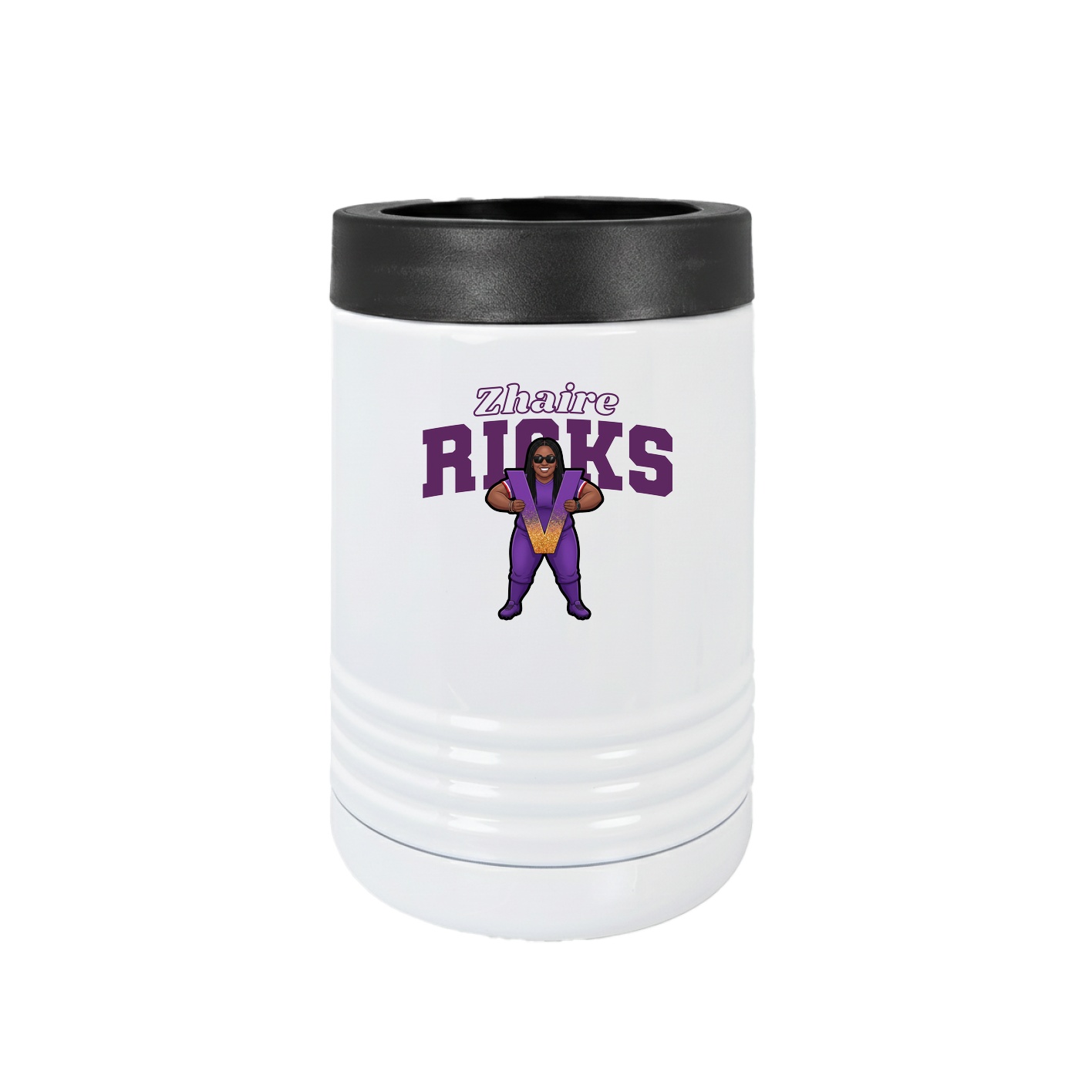 Beverage Holder — Name Arch in White