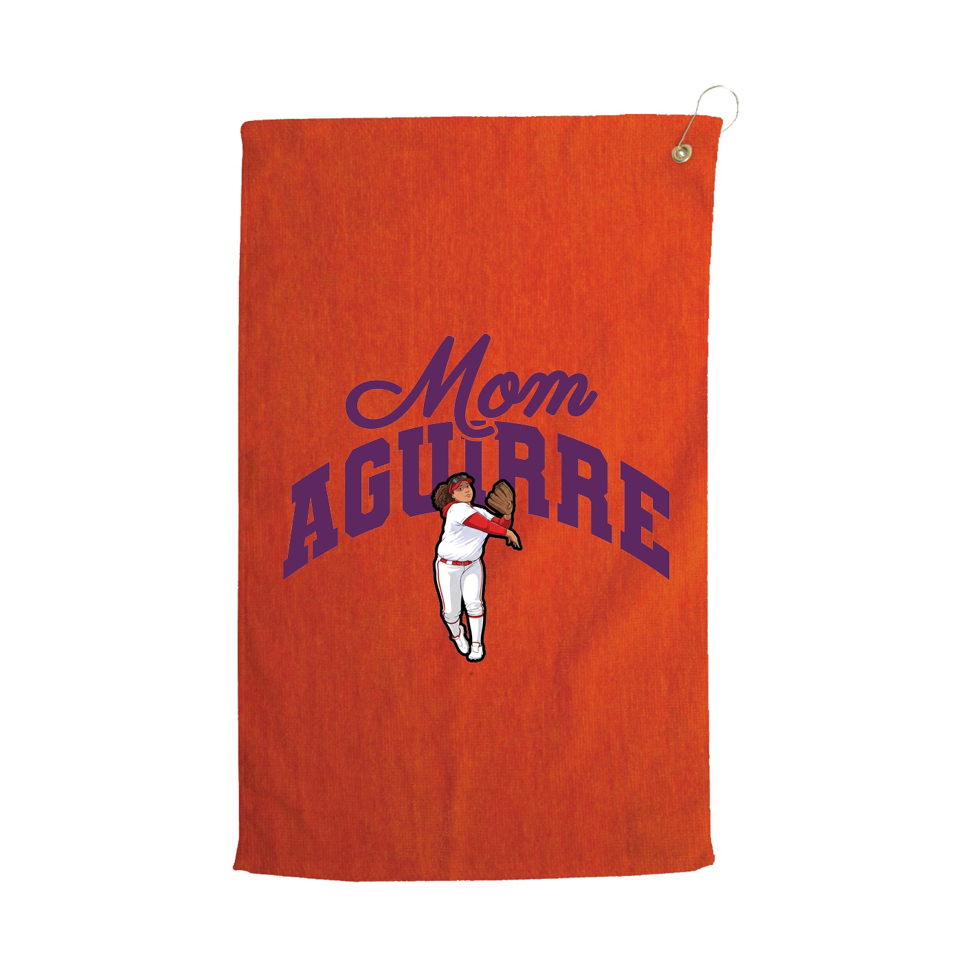 Golf Towel — Mothers Day Arch in Orange