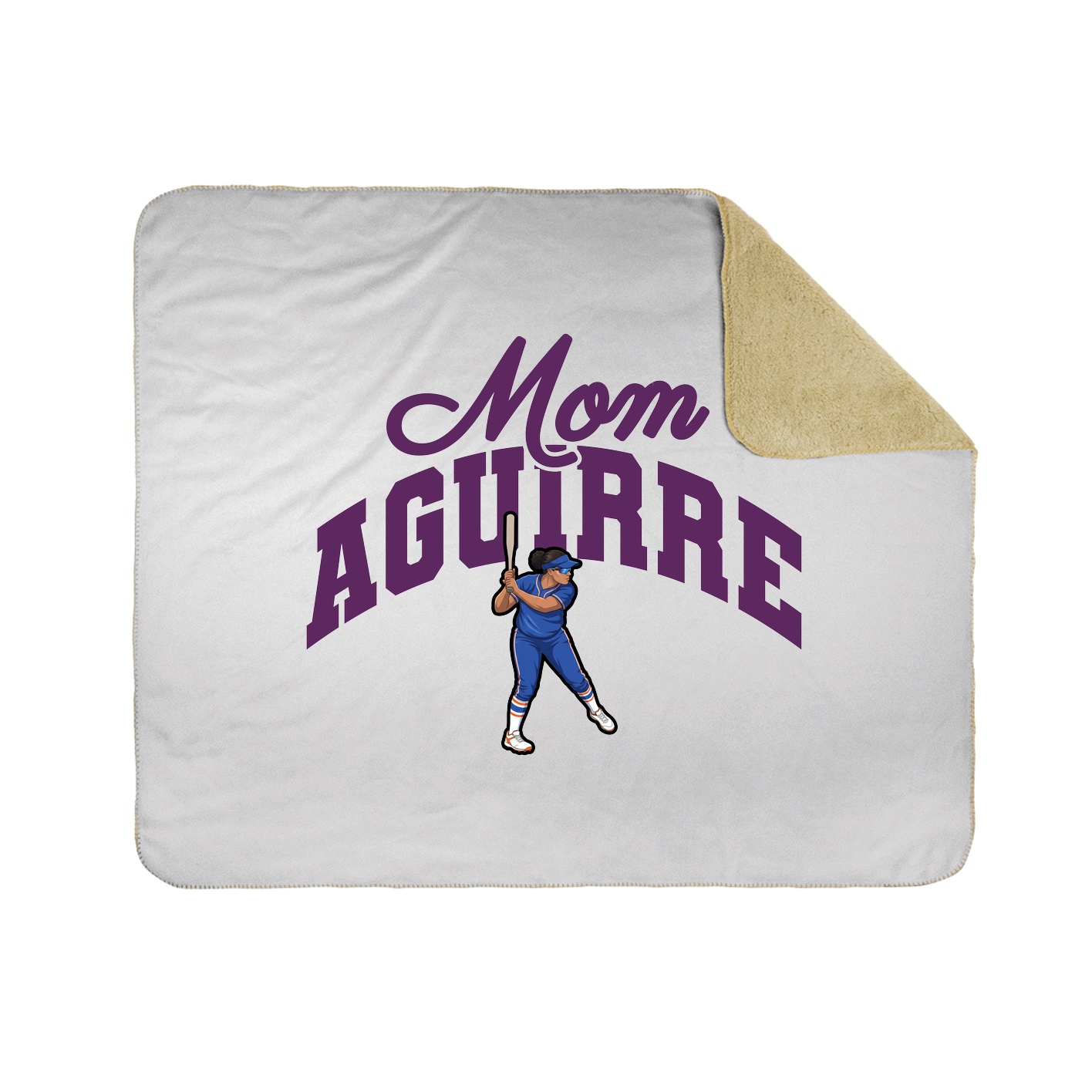 Throw Blanket — Mothers Day Arch in White