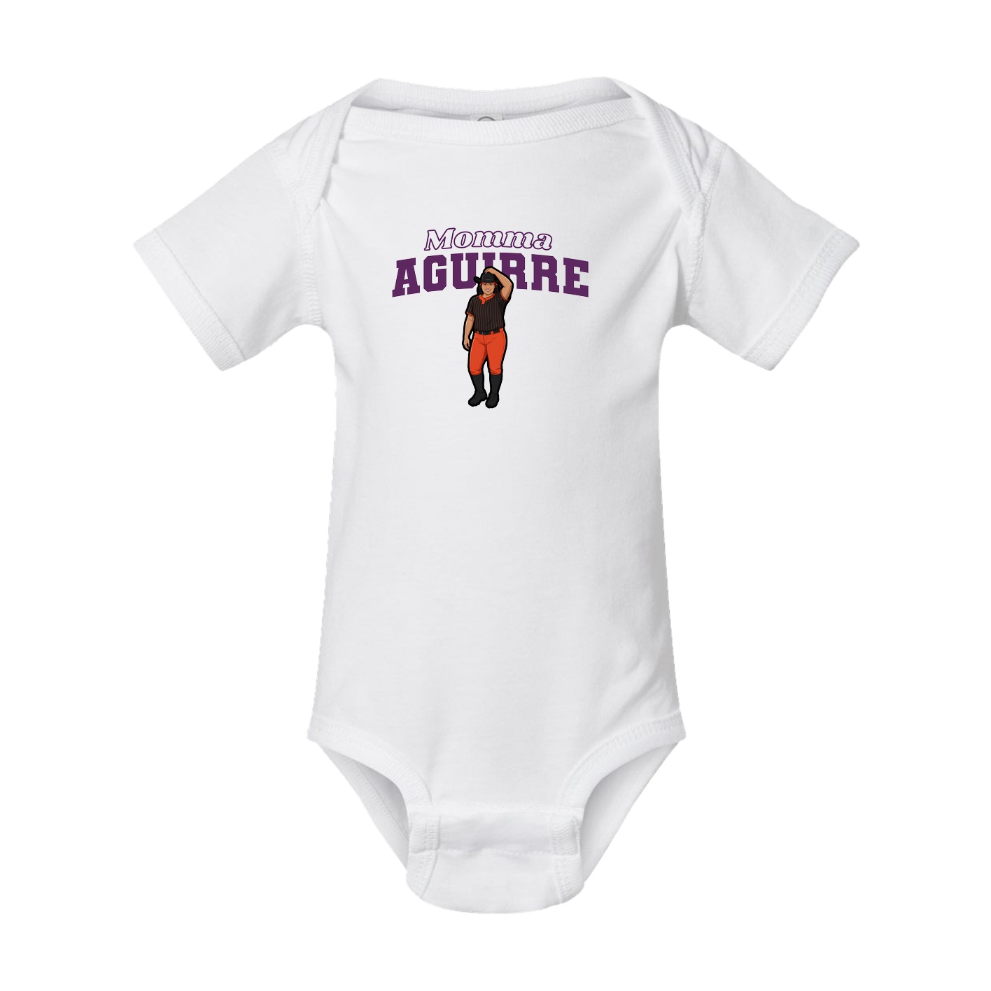 Baby Onesie — Mothers Day Block in White