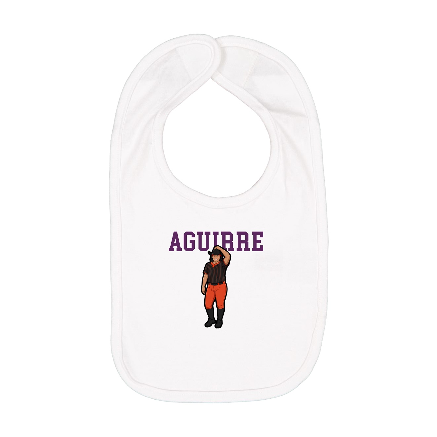 Infant Bib — Shirsey in White