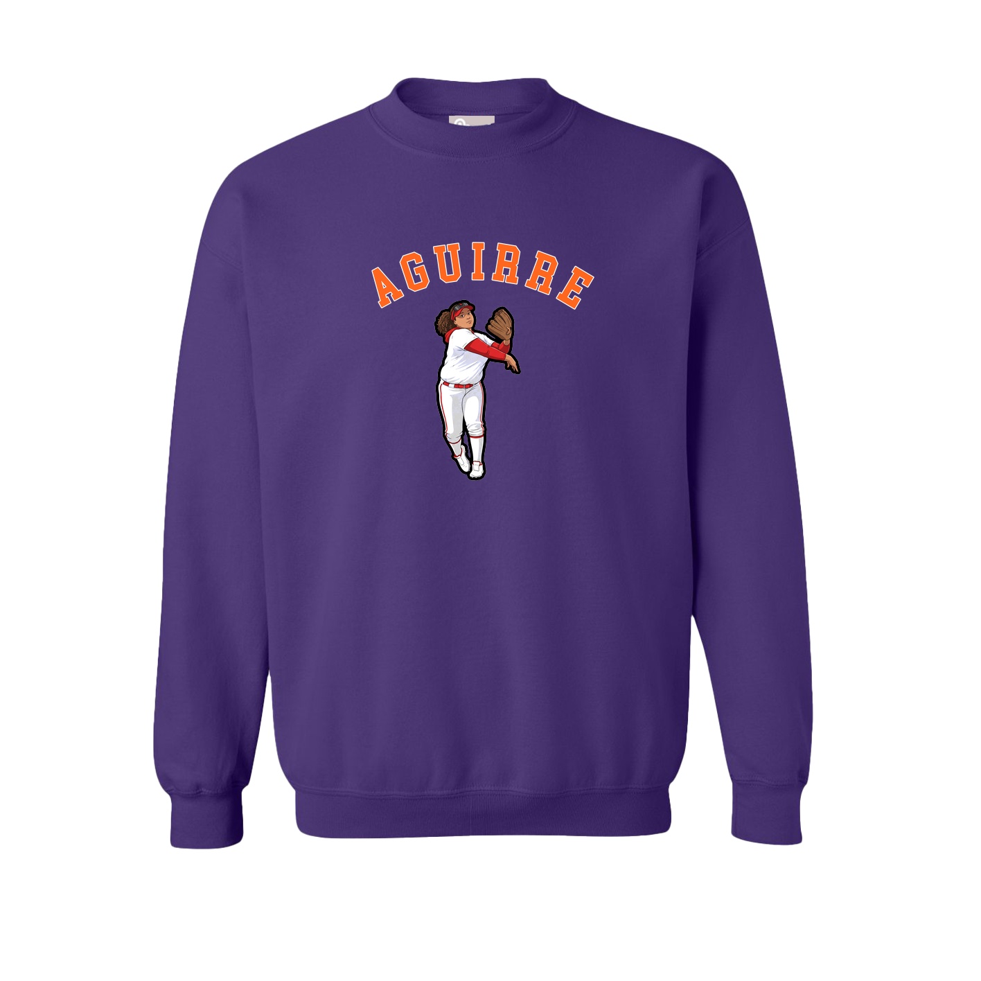 Fleece Crew — Shirsey Arch in Purple