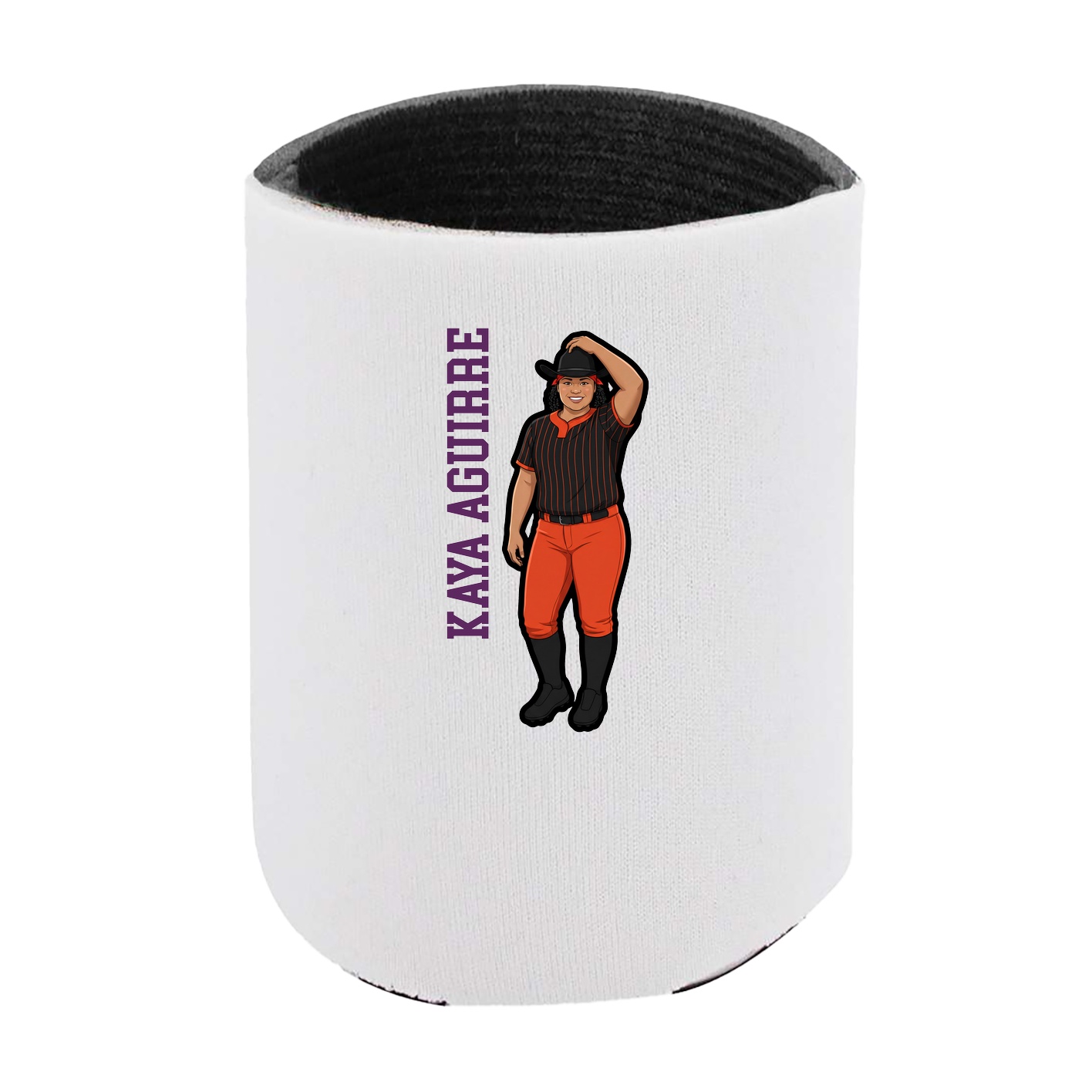Can Holder — Name Vertical in White