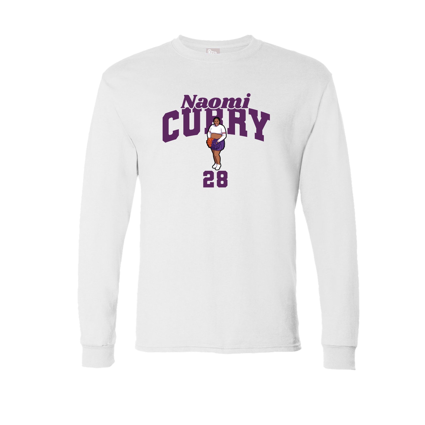 Long Sleeve Tee — Signature Arch in White