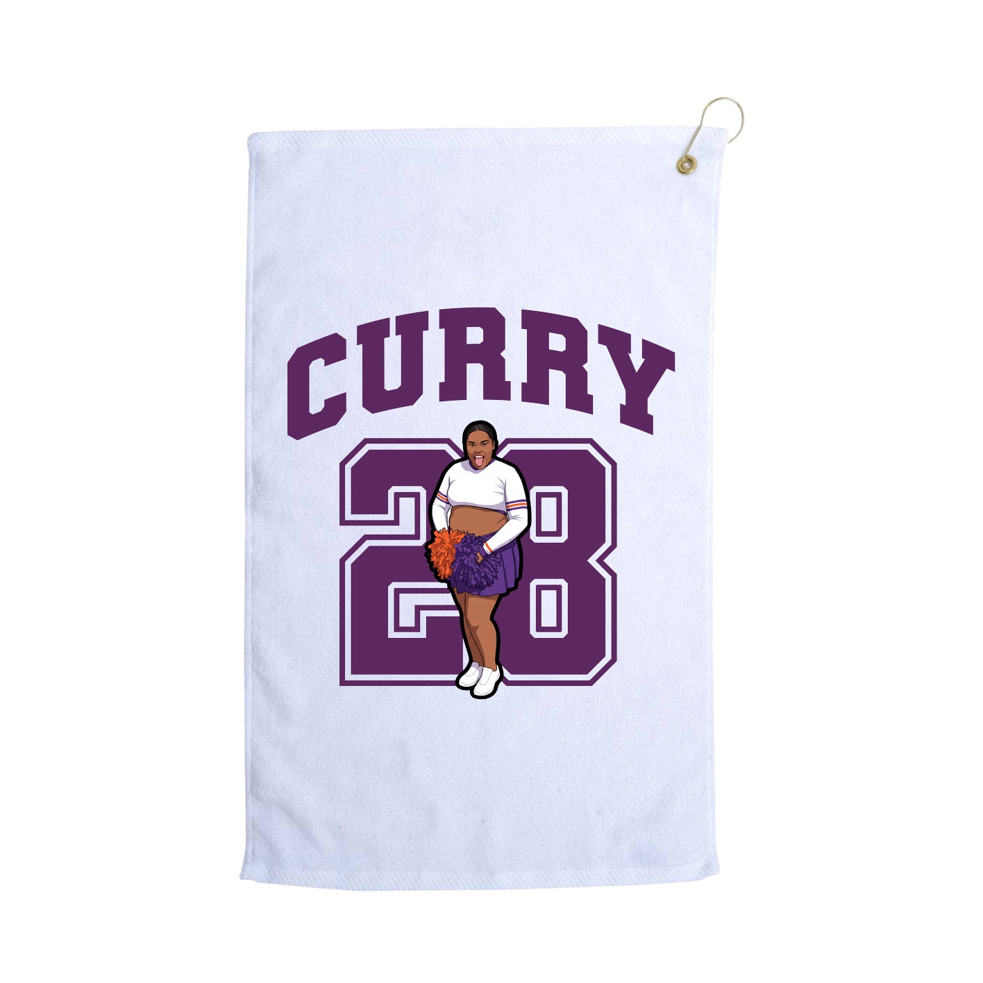 Golf Towel — Number in White