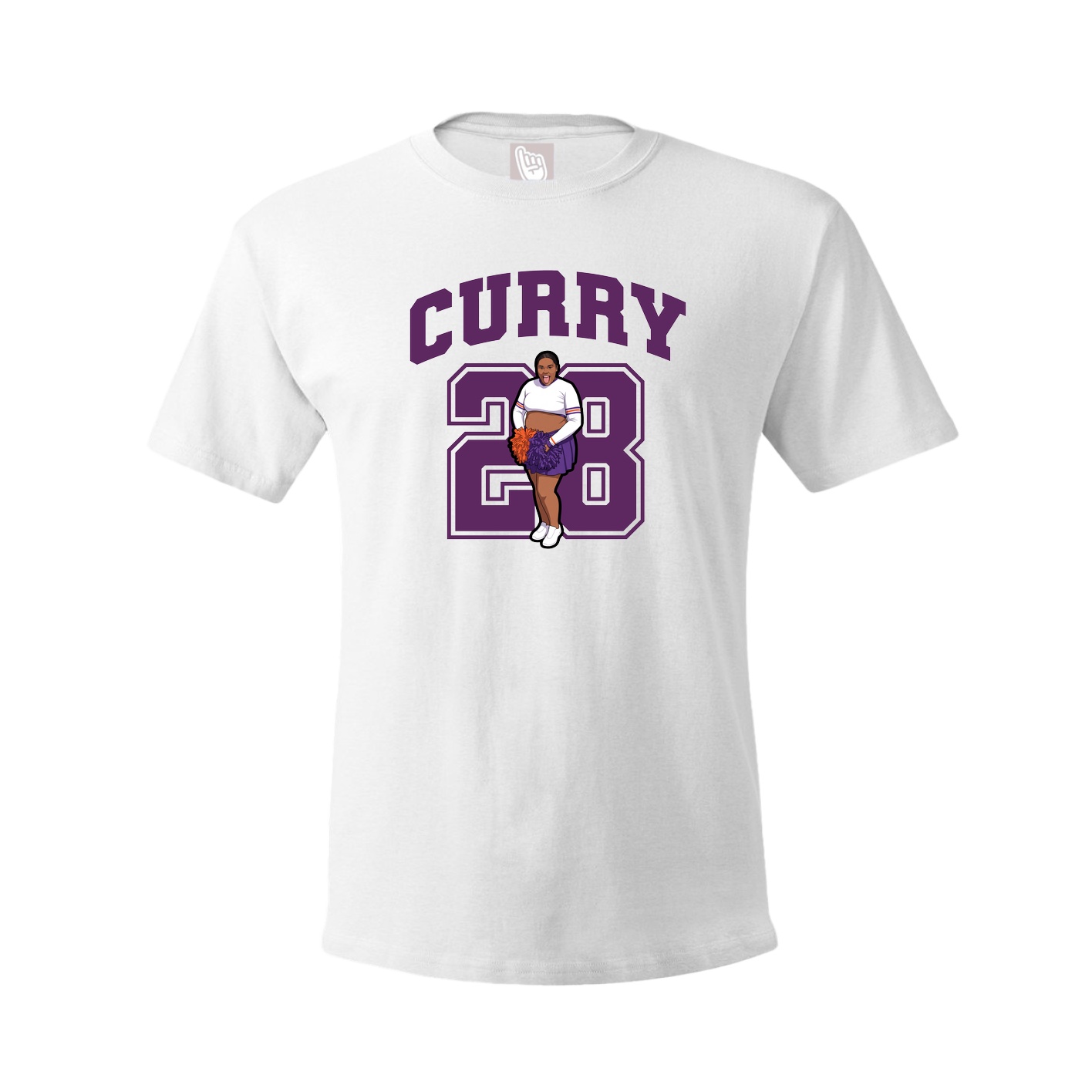 Youth Tee — Number in White