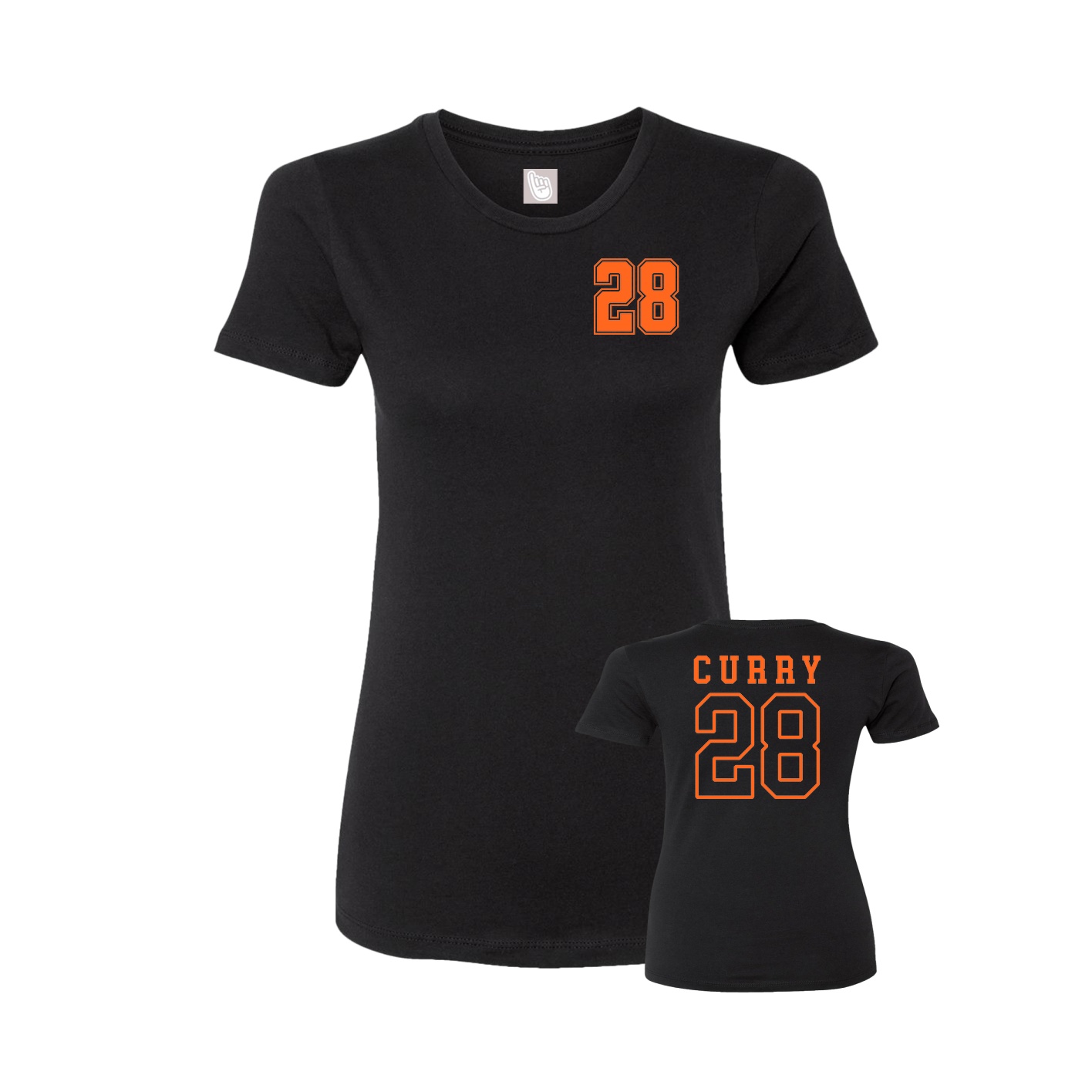 Womens Tee — Chest Back in Black