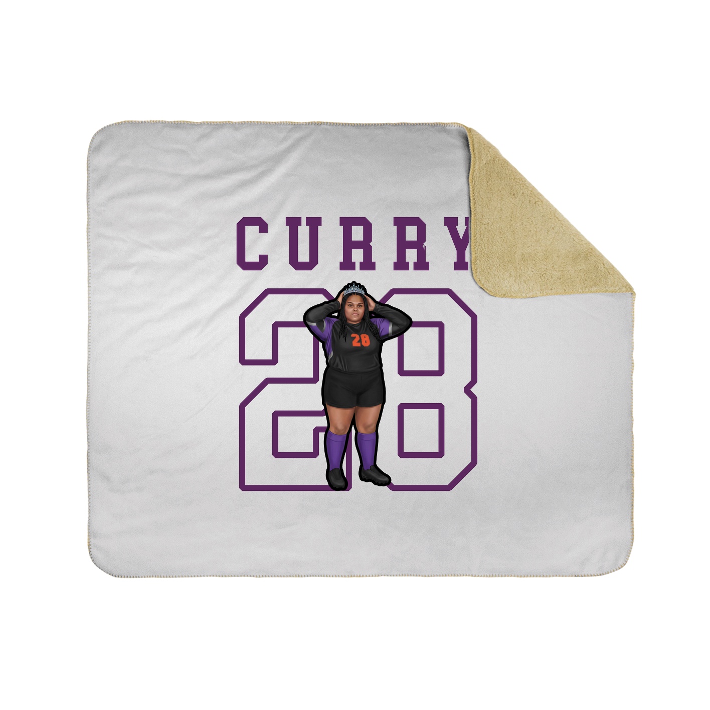 Throw Blanket — Shirsey in White