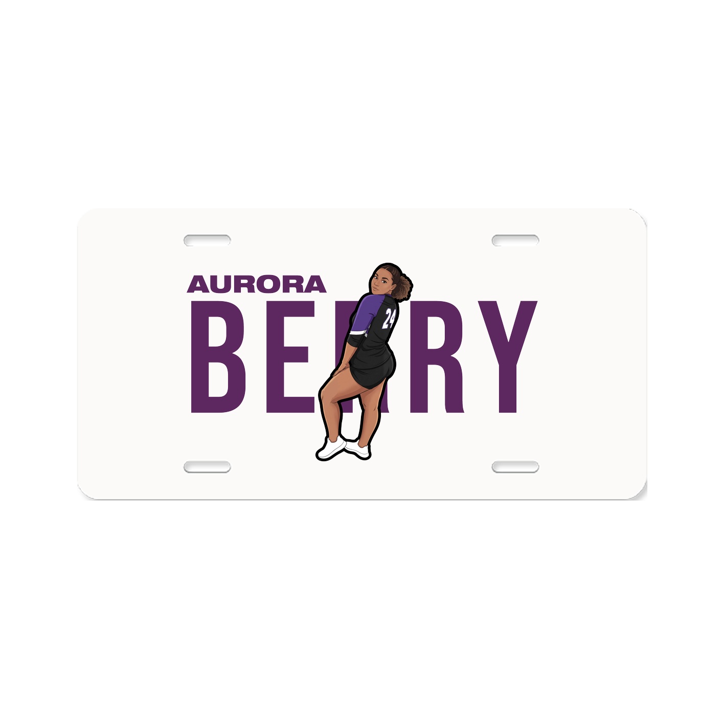 License Plate — Player Name in Classic