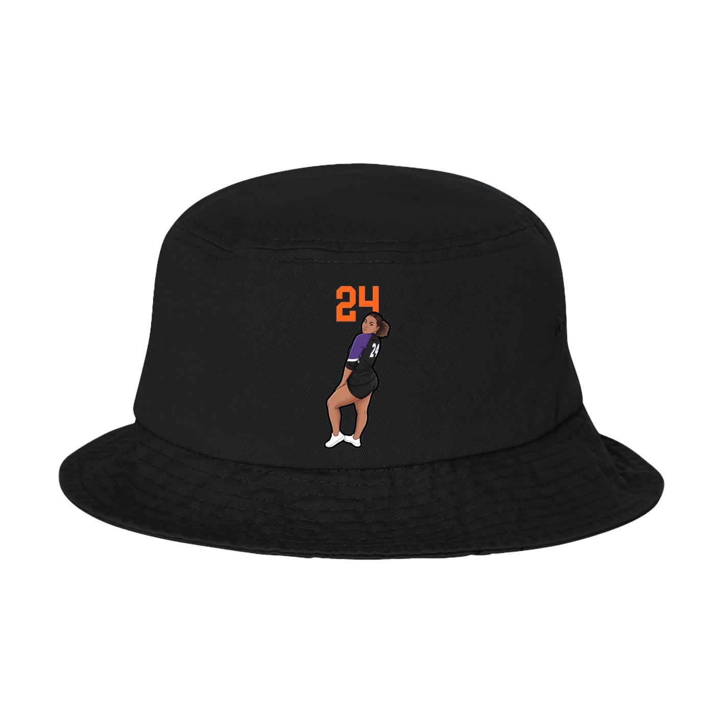 Bucket Cap — Number Top in Black