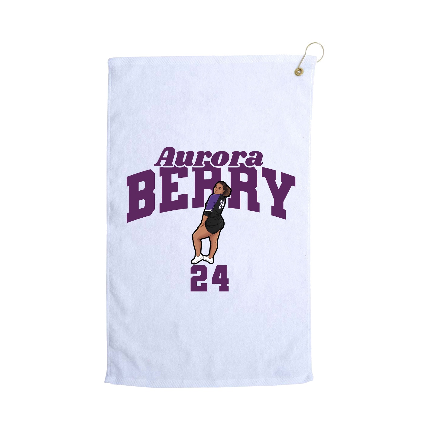 Golf Towel — Signature Arch in White