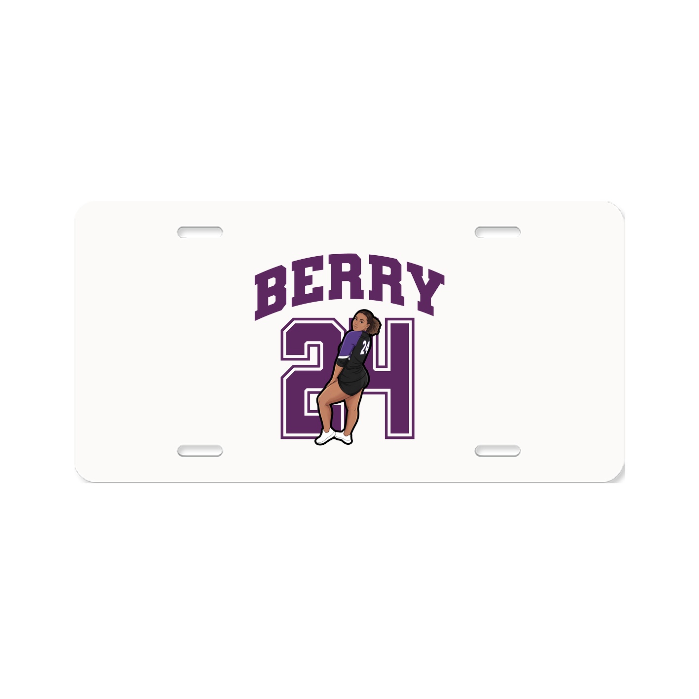 License Plate — Number in Classic
