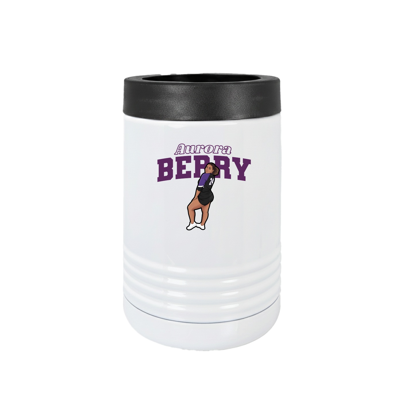 Beverage Holder — Name Arch in White