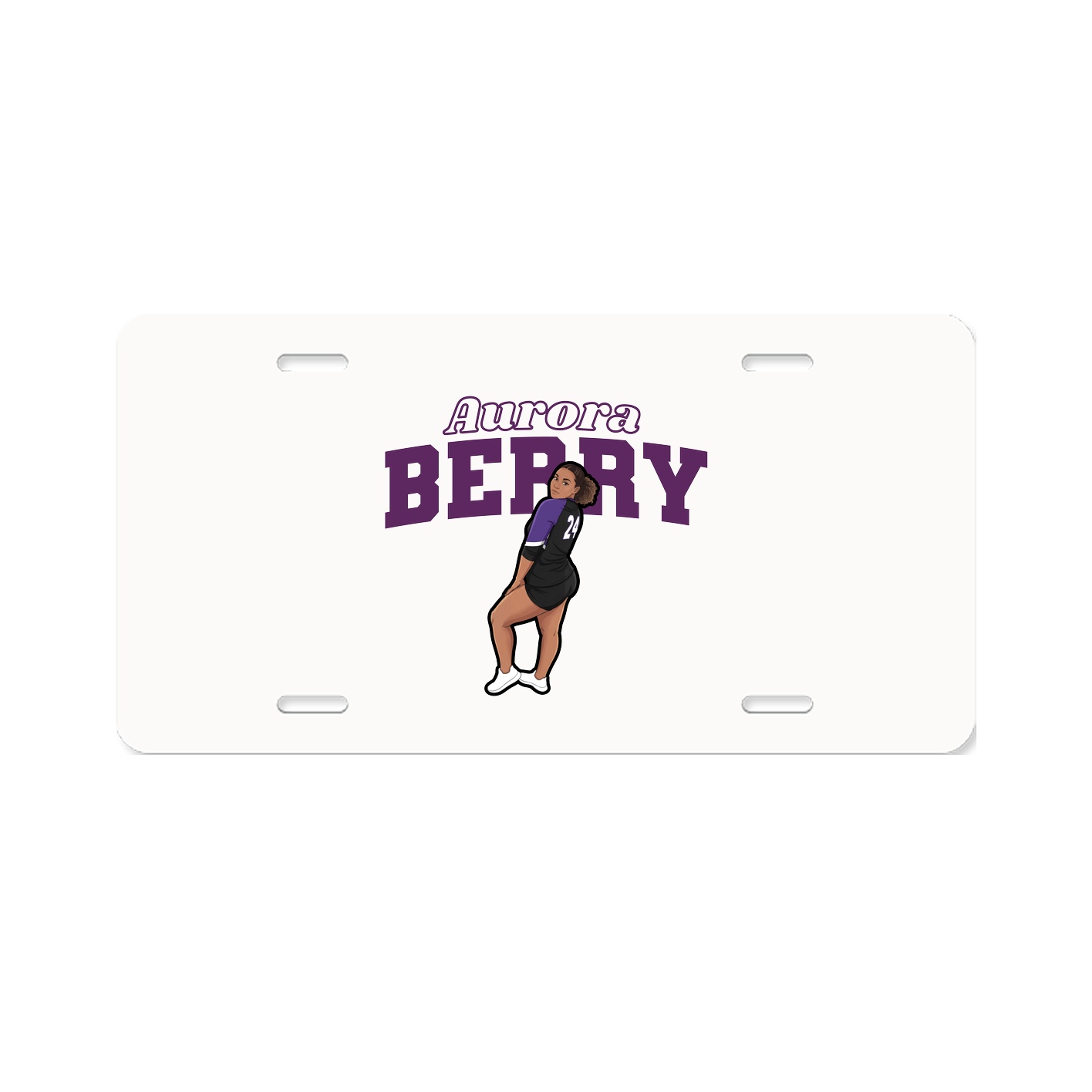 License Plate — Name Arch in Classic