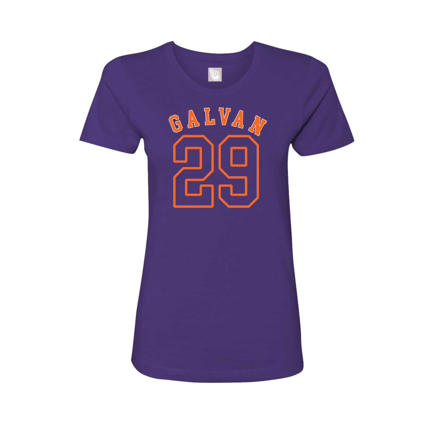 Fitted Women's Tee — Shirsey Arch in Purple