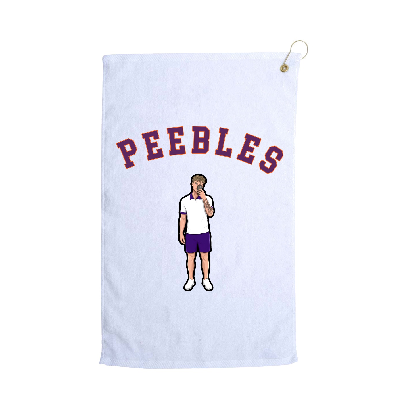 Golf Towel — Shirsey Arch in White