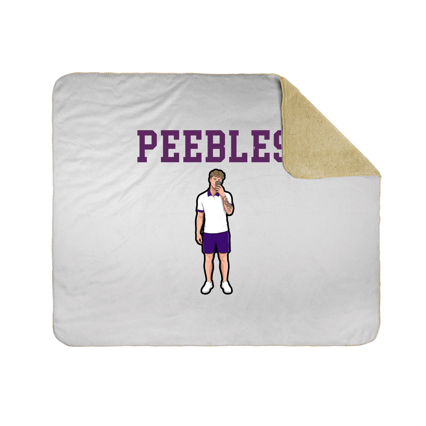 Throw Blanket — Shirsey in White