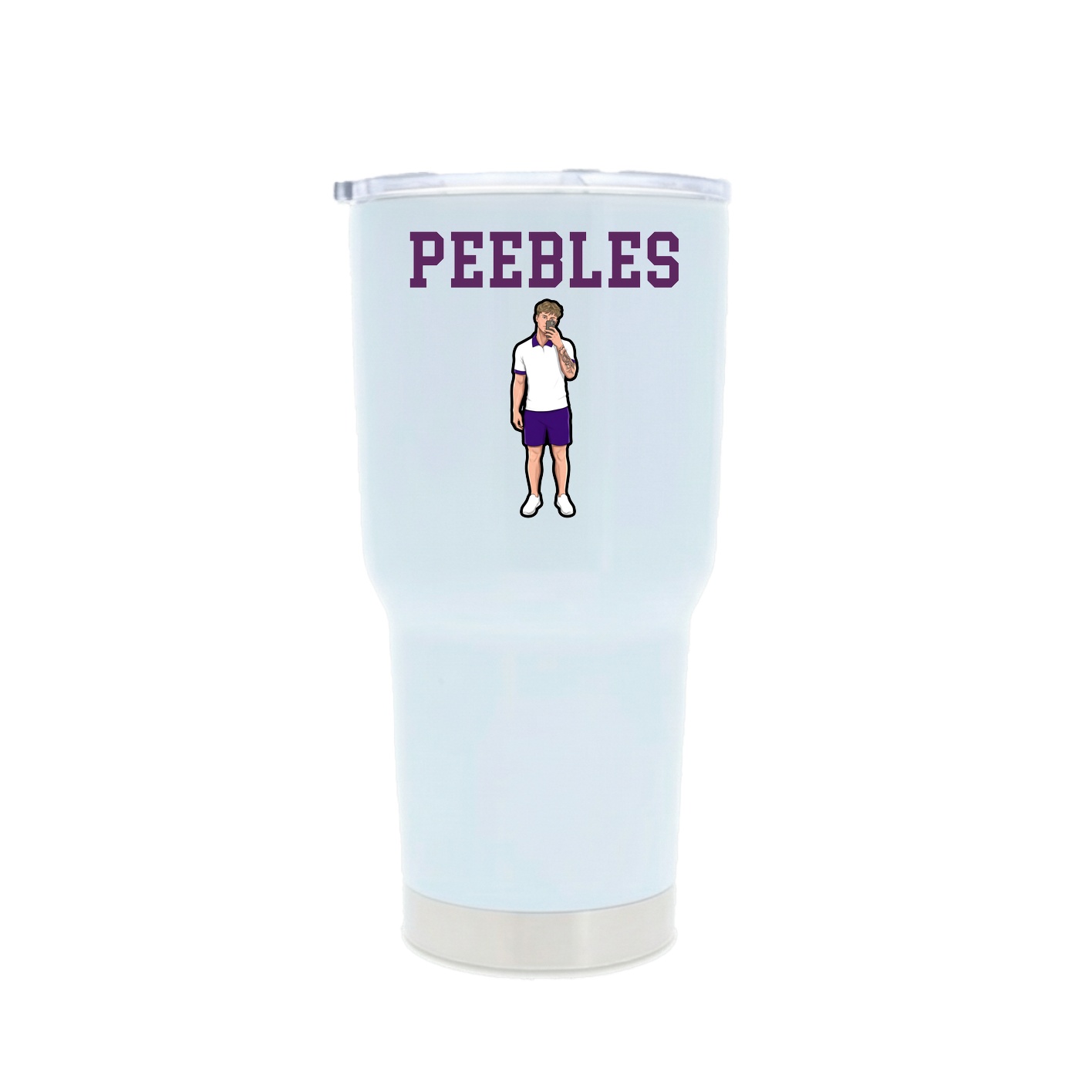 30oz Stainless Steel Tumbler — Shirsey in White