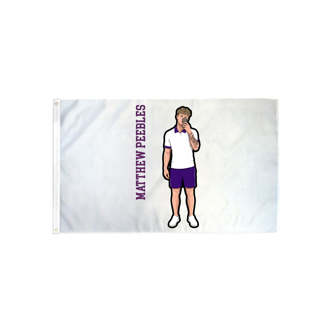 3x5 Flag — Name Vertical in Classic