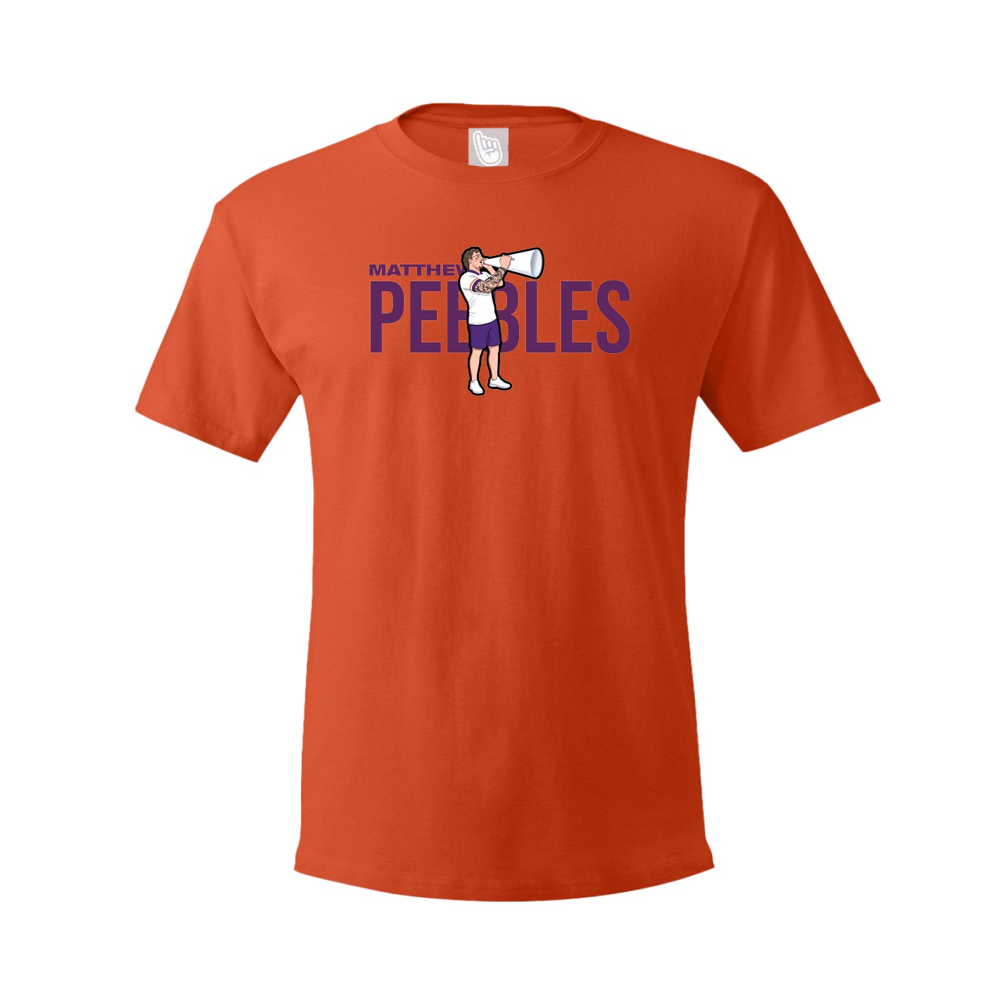 Youth Tee — Player Name in Orange