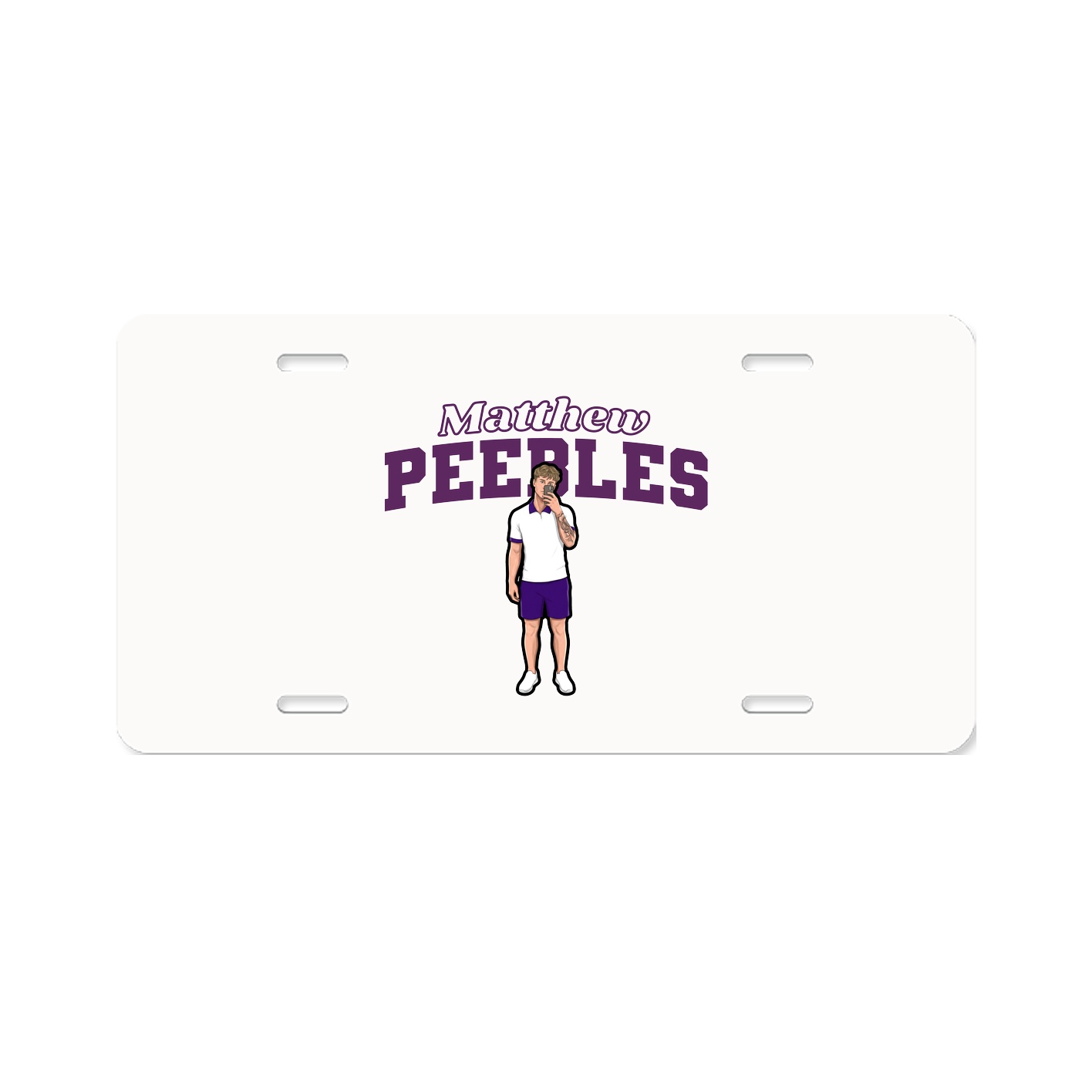 License Plate — Name Arch in Classic