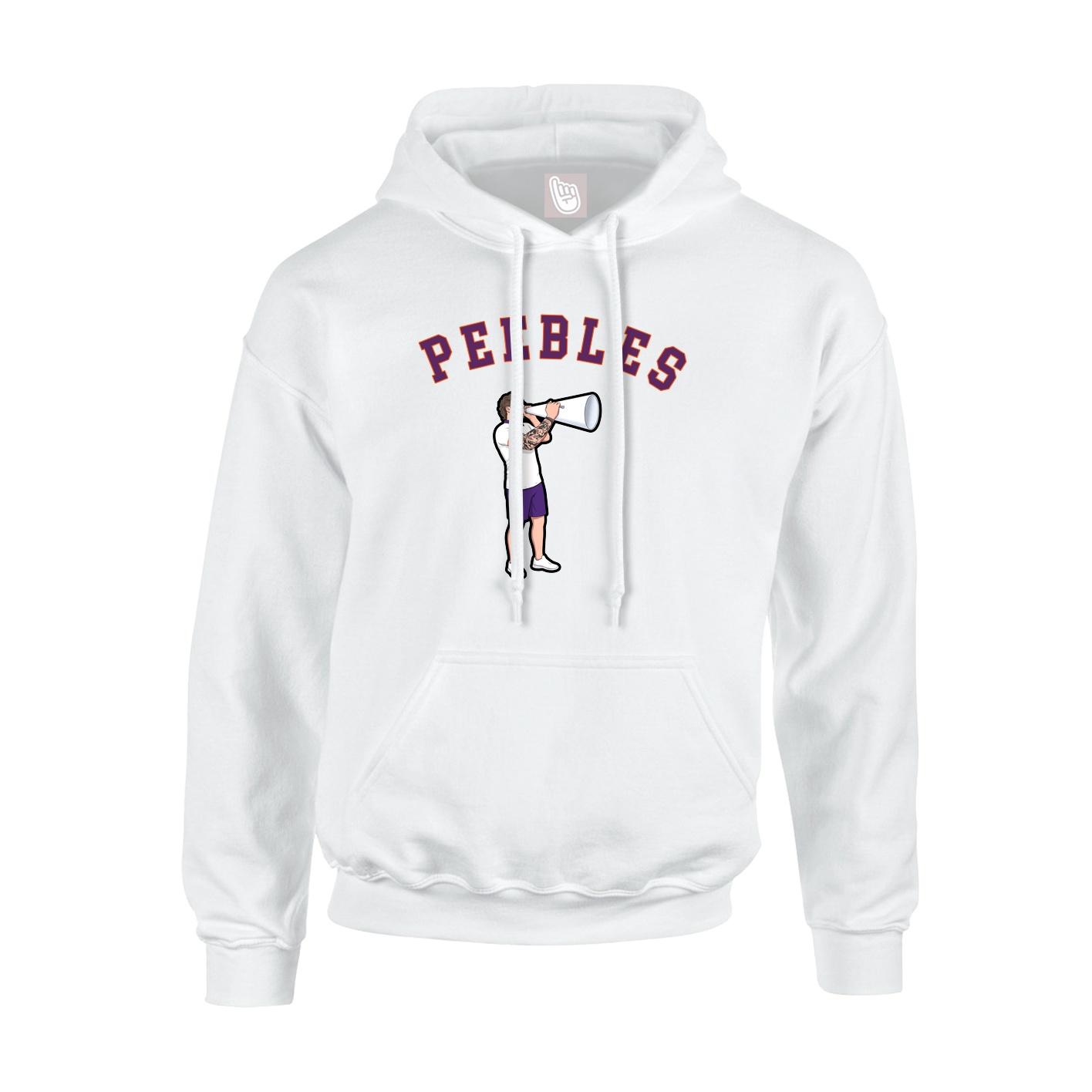 Youth Hoodie — Shirsey Arch in White