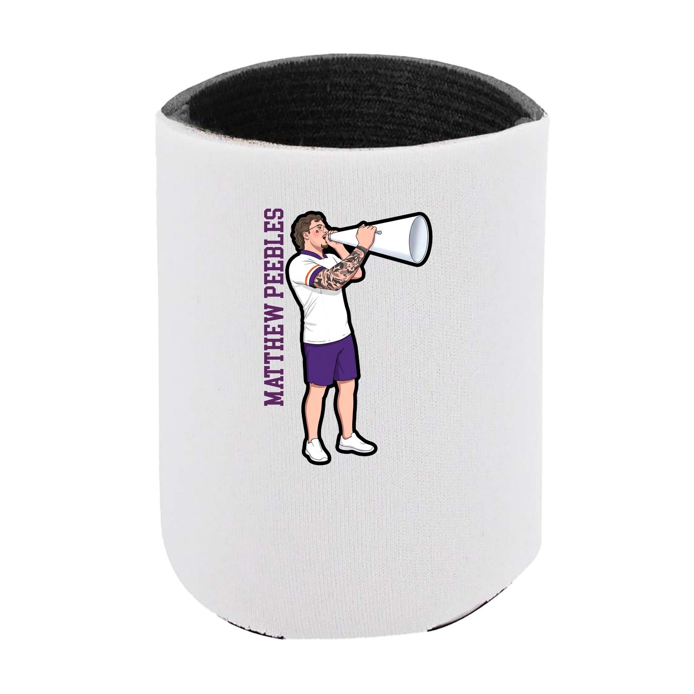 Can Holder — Name Vertical in White