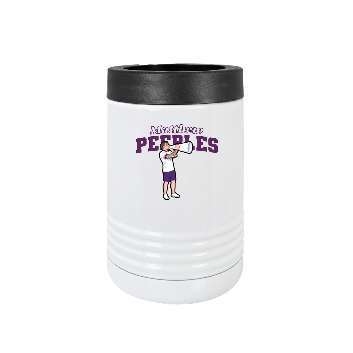 Beverage Holder — Name Arch in White