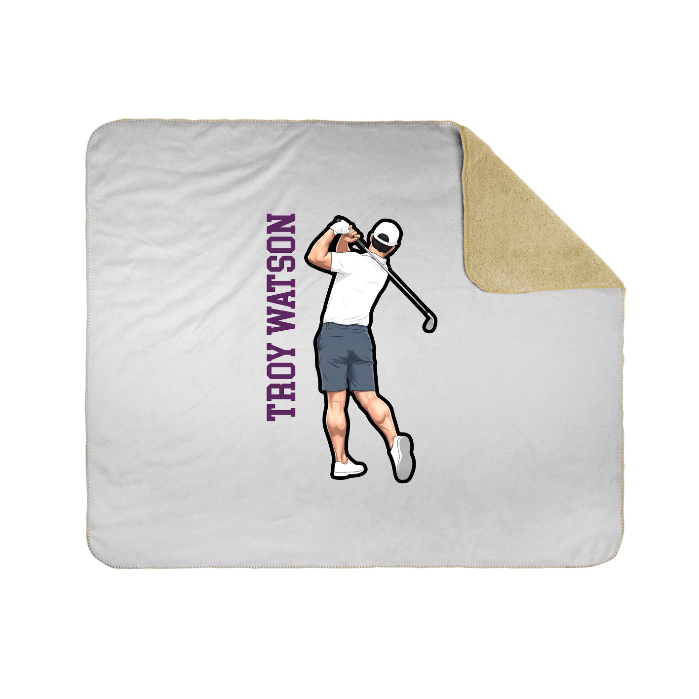 50x60 Sherpa Lined Throw Blanket