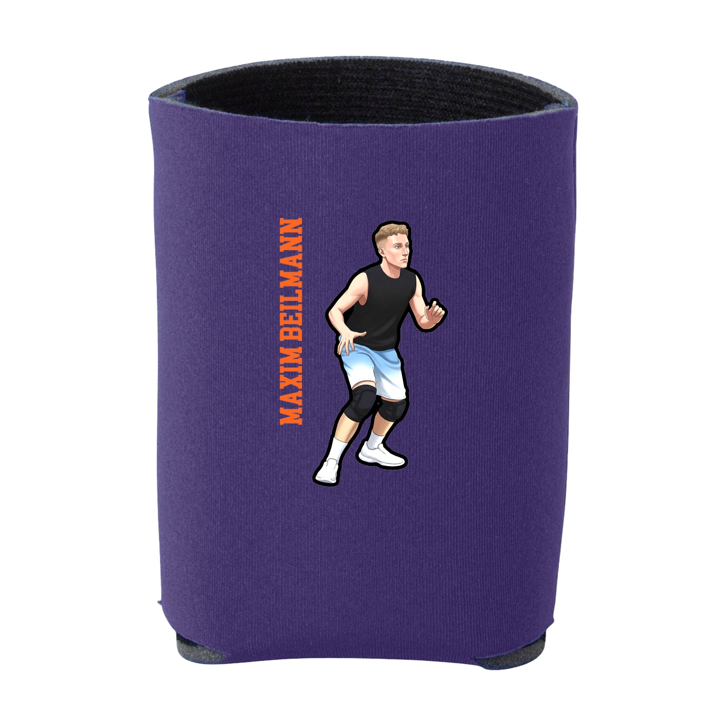 Can Holder — Name Vertical in Purple