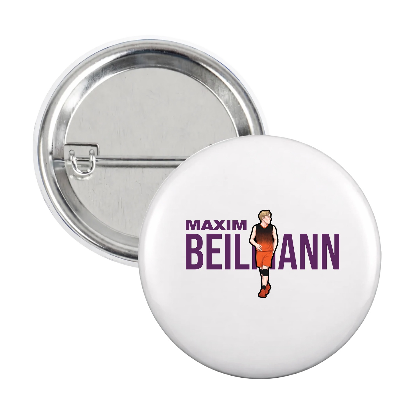 Game Day Button — Player Name in White