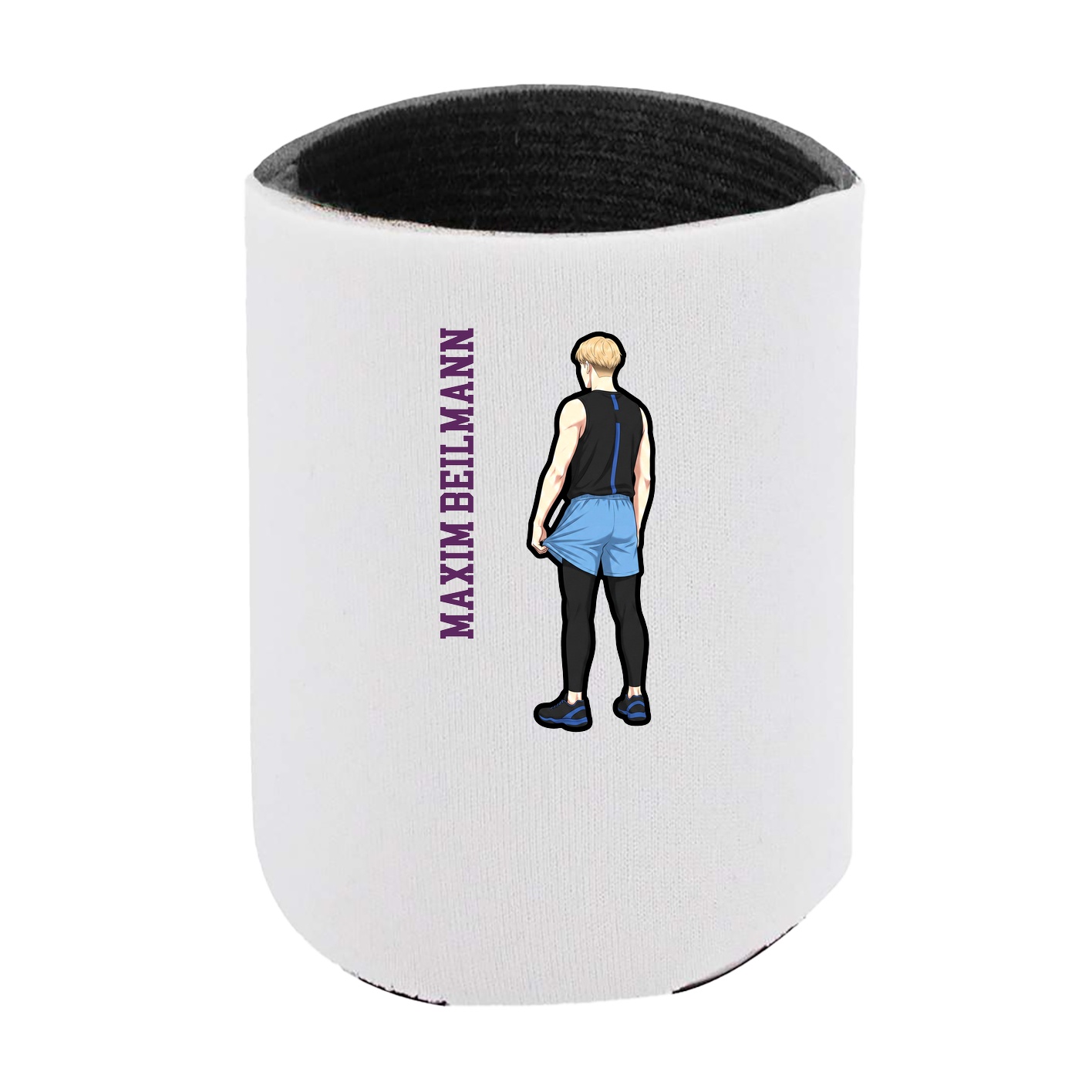 Can Holder — Name Vertical in White