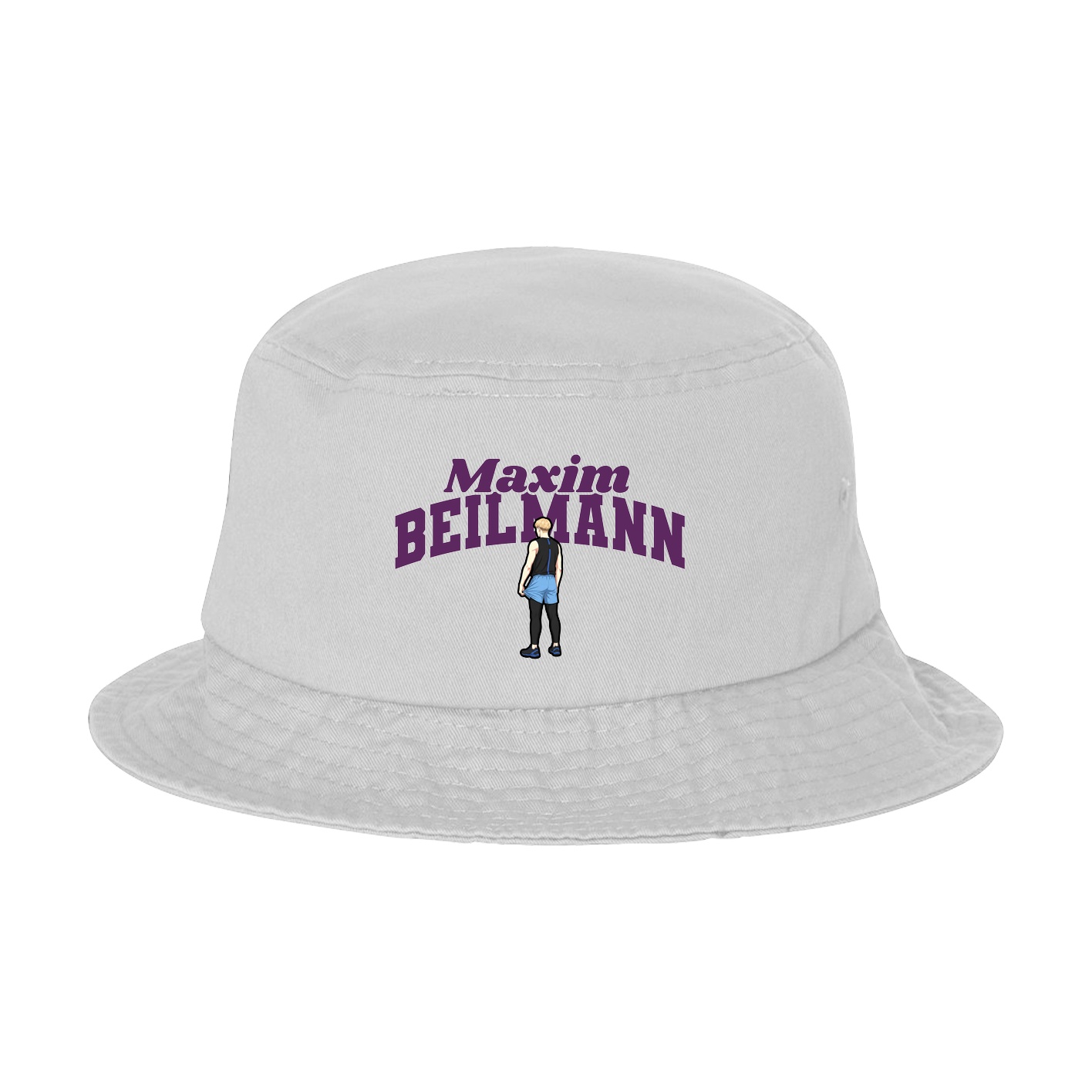 Bucket Cap — Signature Arch in White