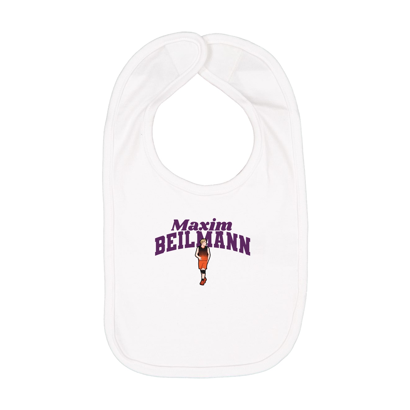 Infant Bib — Signature Arch in White
