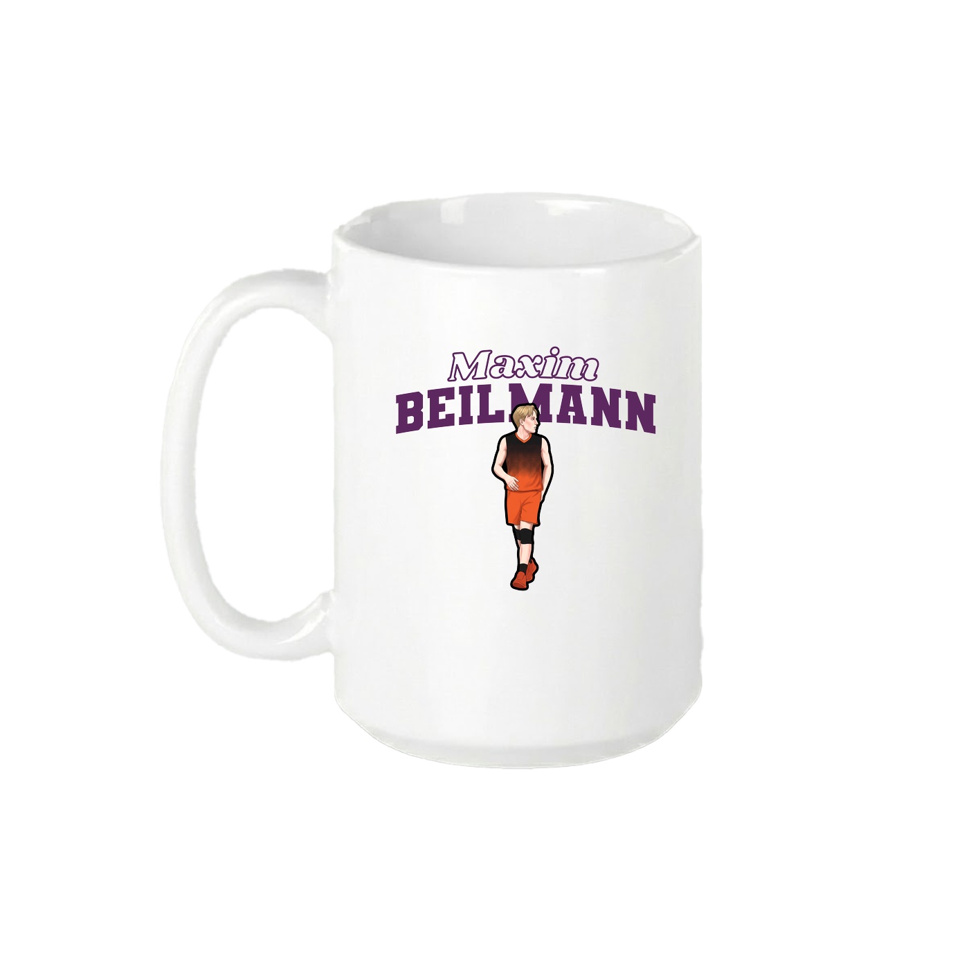 15oz Coffee Mug — Name Arch in White