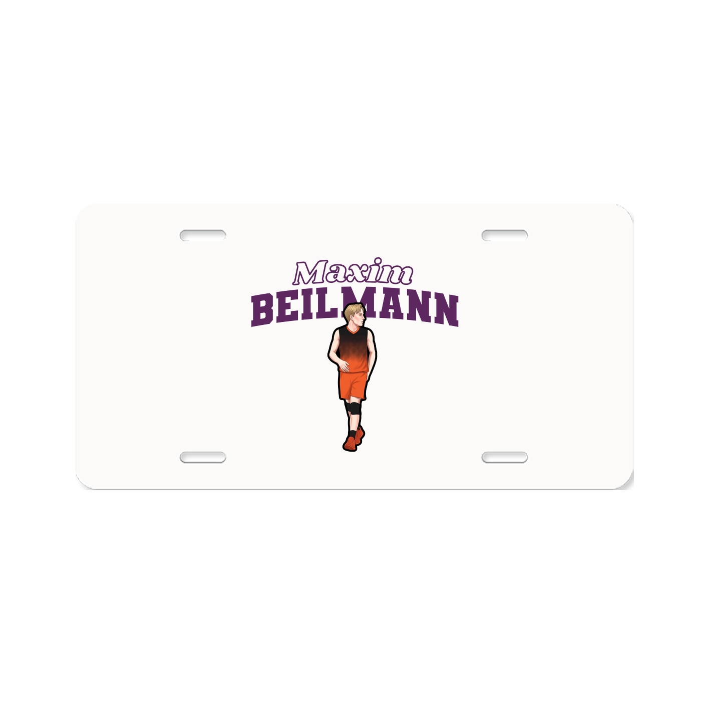 License Plate — Name Arch in Classic