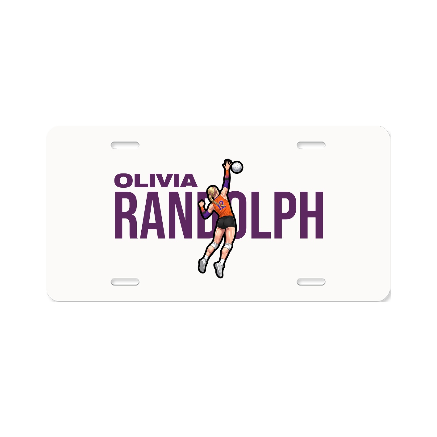 License Plate — Player Name in Classic