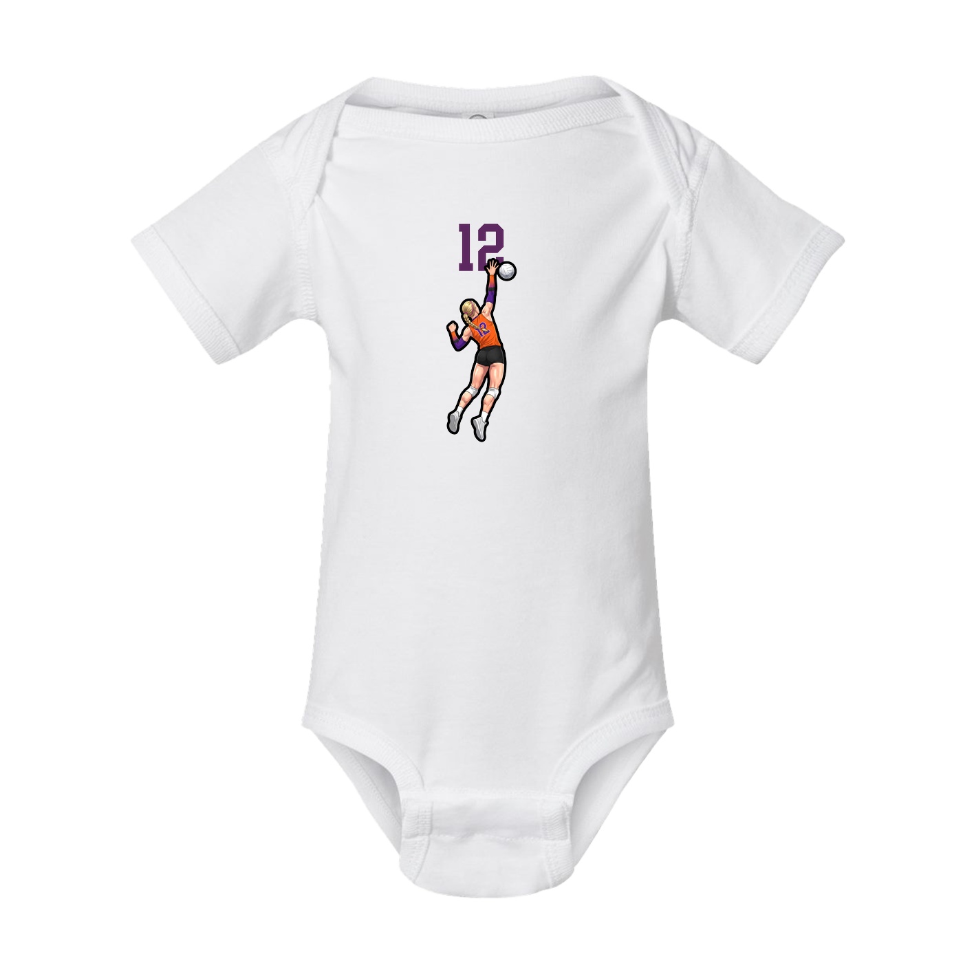 Baby Onesie — Number Top in White