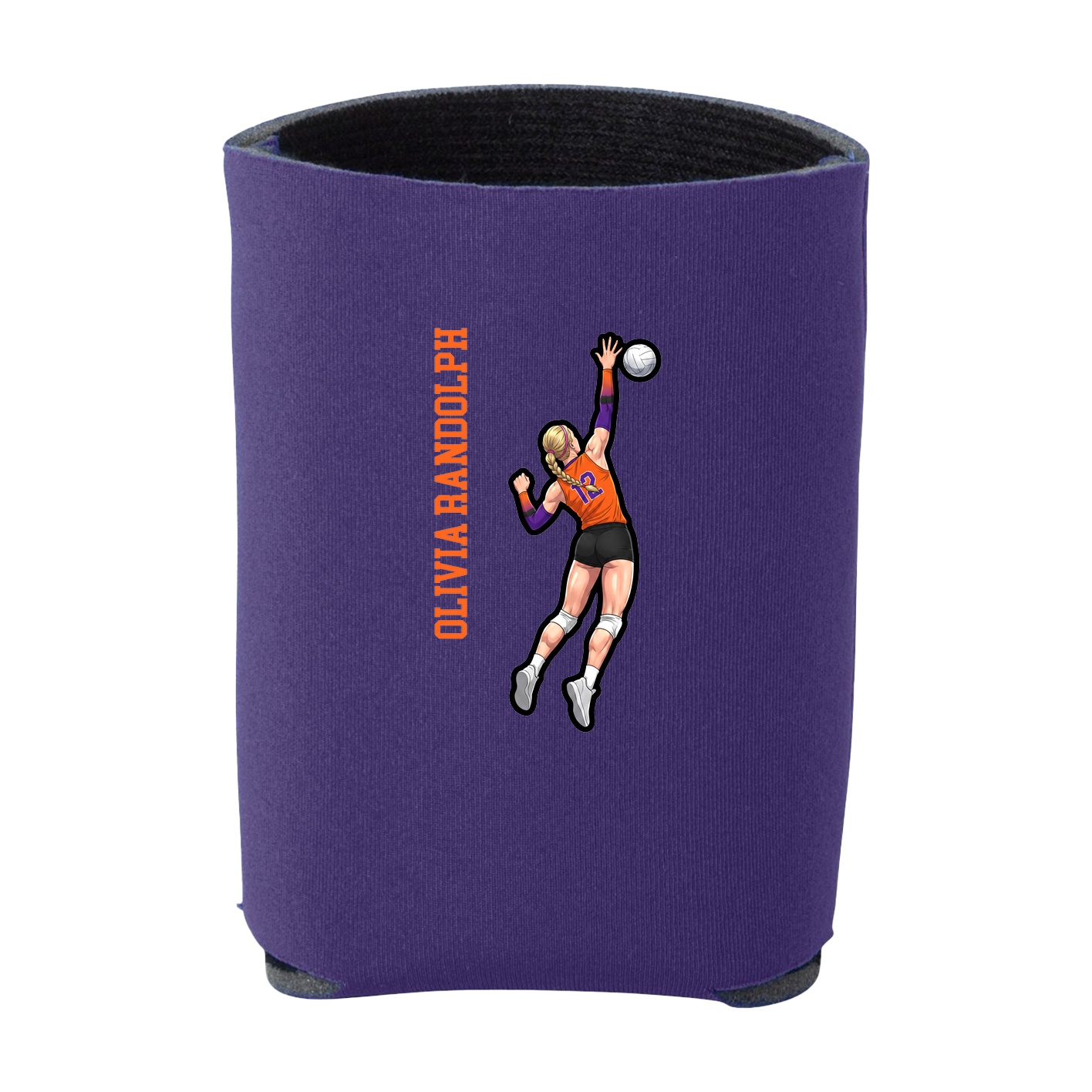 Can Holder — Name Vertical in Purple
