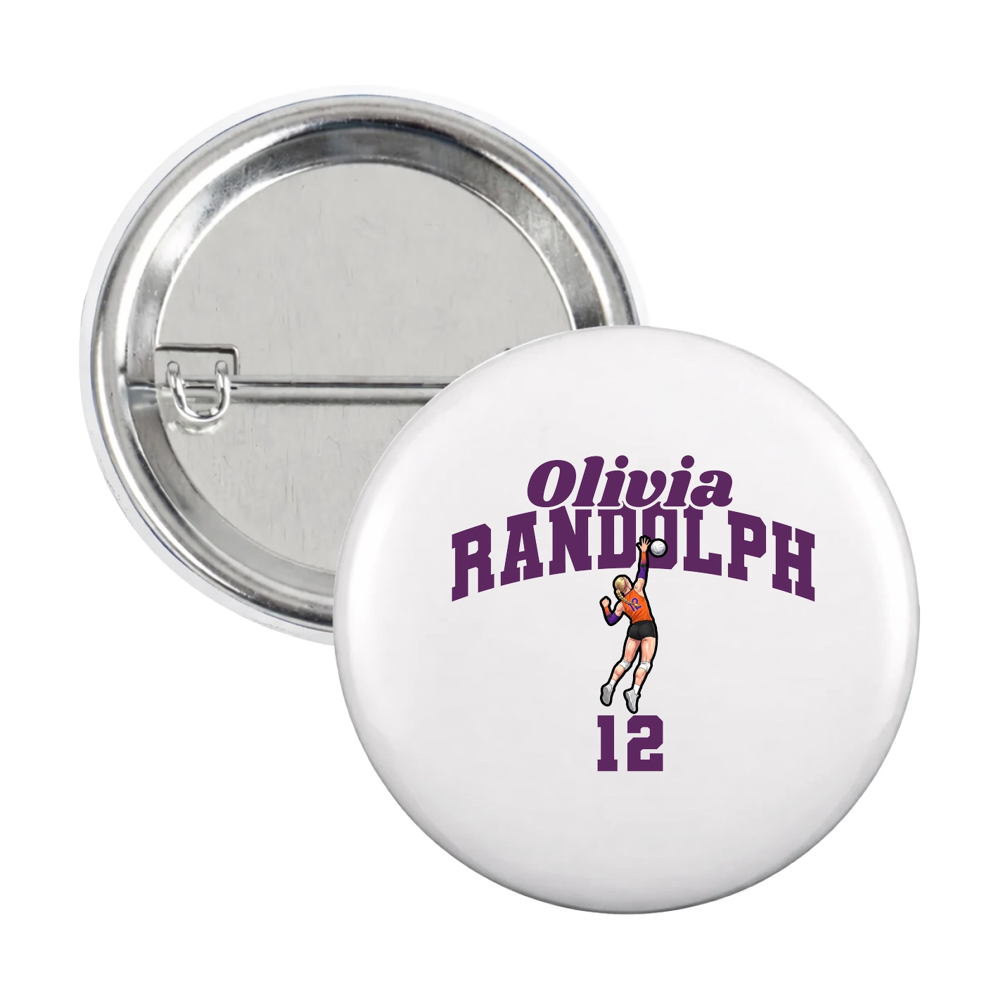 Game Day Button — Signature Arch in White
