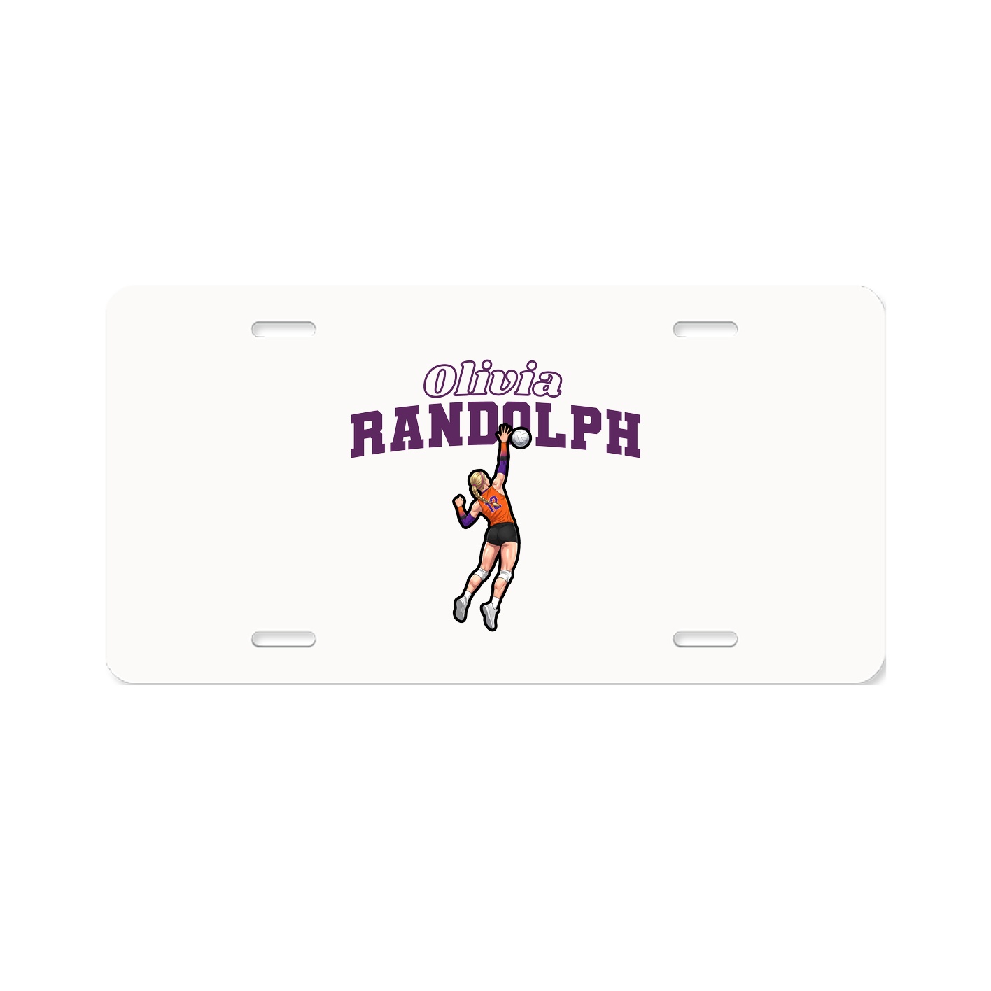 License Plate — Name Arch in Classic