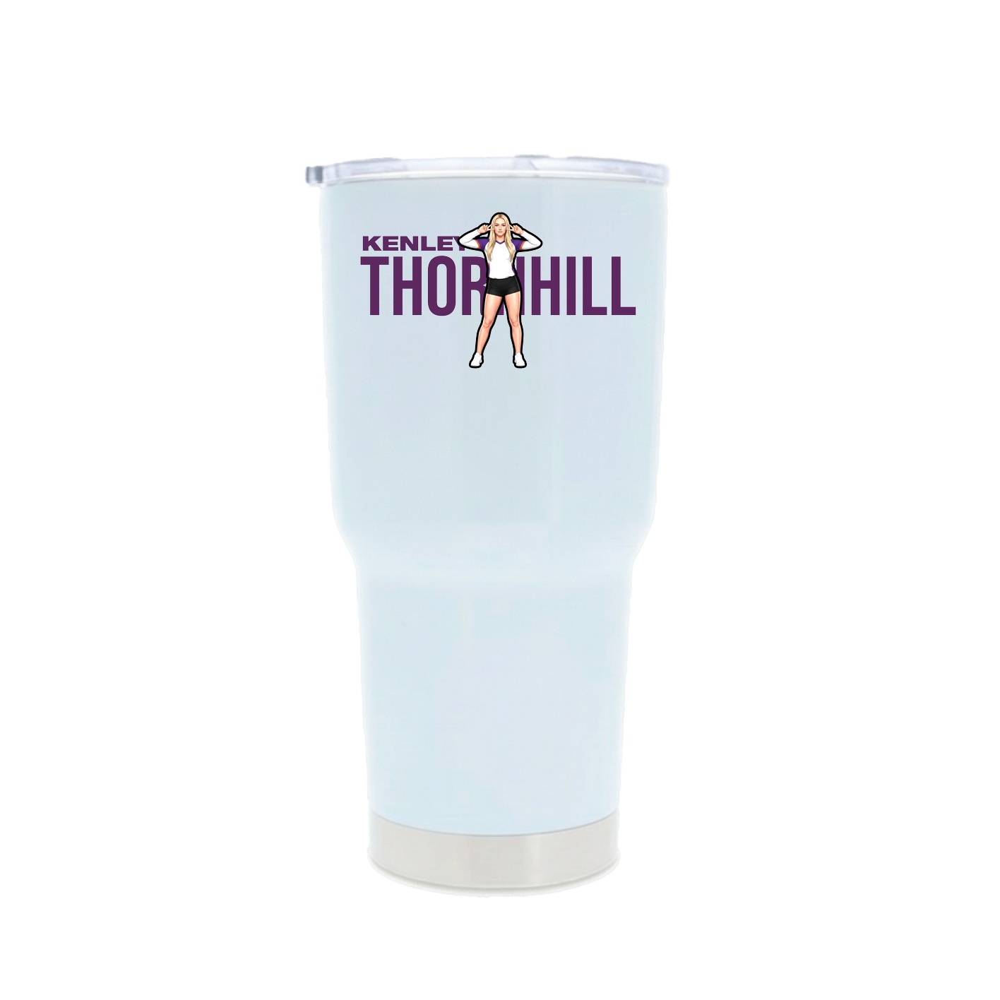 30oz Stainless Steel Tumbler — Player Name in White
