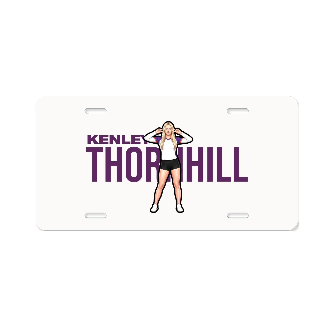 License Plate — Player Name in Classic