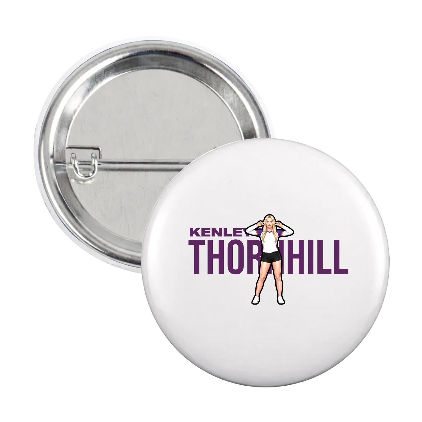 Game Day Button — Player Name in White